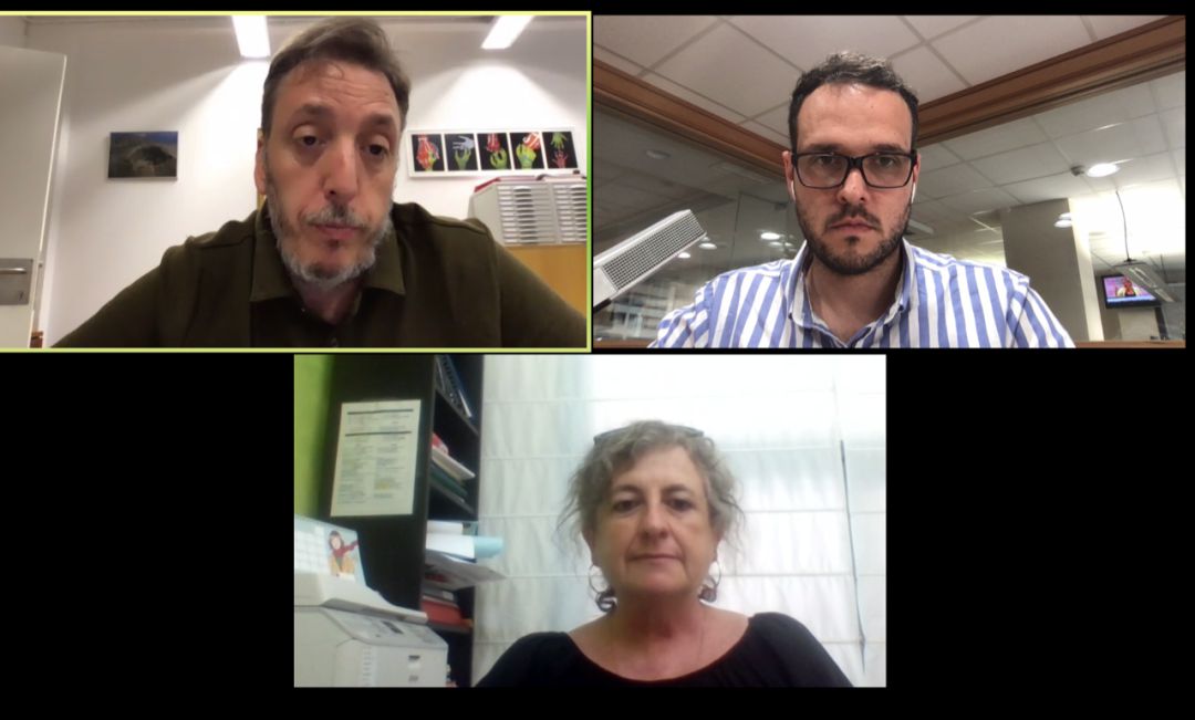 Un moment de la Taula d'Educació feta a Soroll Un moment de la Taula d'Educació feta a Soroll