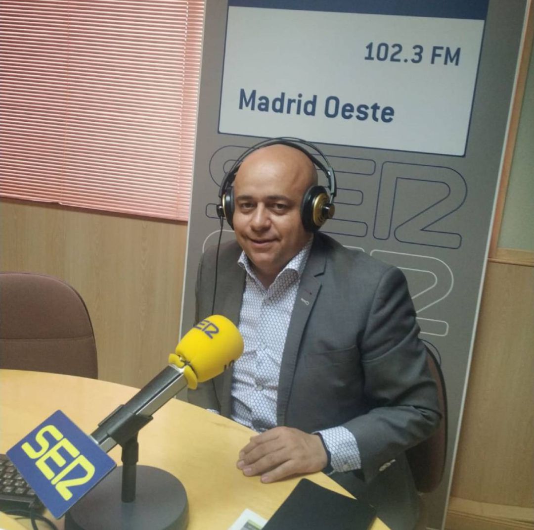 Foto de archivo de Jorge Leal en los estudios de SER Madrid Oeste Foto de archivo de Jorge Leal en los estudios de SER Madrid Oeste