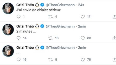 Tweets eliminados de la cuenta de Theo Griezmann. Tweets eliminados de la cuenta de Theo Griezmann.