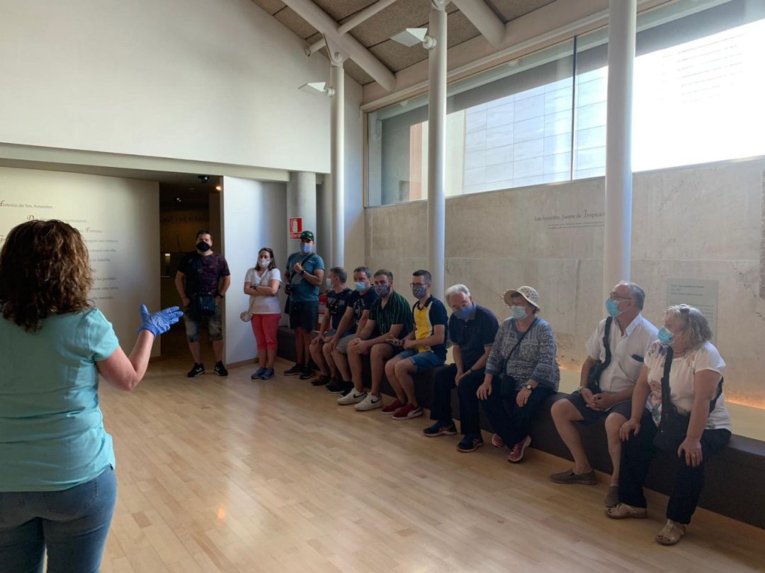 Primera visita guiada en el Mausoleo de los Amantes de Teruel, tras la pandemia del coronavirus Primera visita guiada en el Mausoleo de los Amantes de Teruel, tras la pandemia del coronavirus