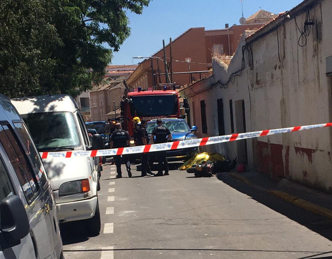 Momento del accidente Momento del accidente