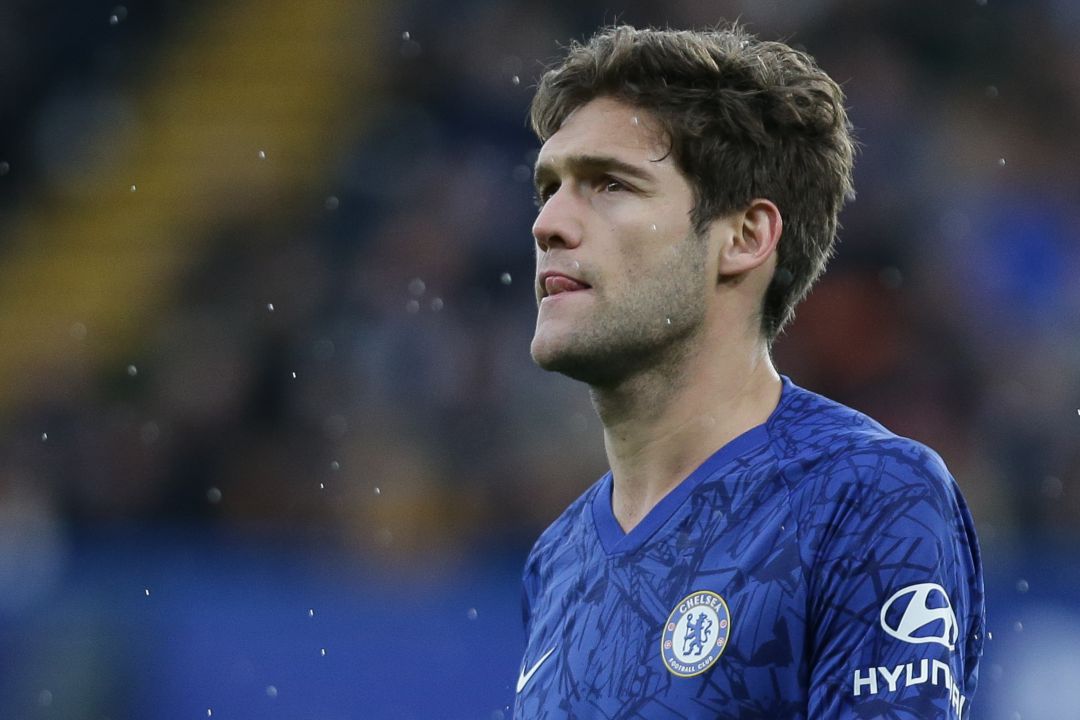 Marcos Alonso, durante el partido contra el Everton. Marcos Alonso, durante el partido contra el Everton.