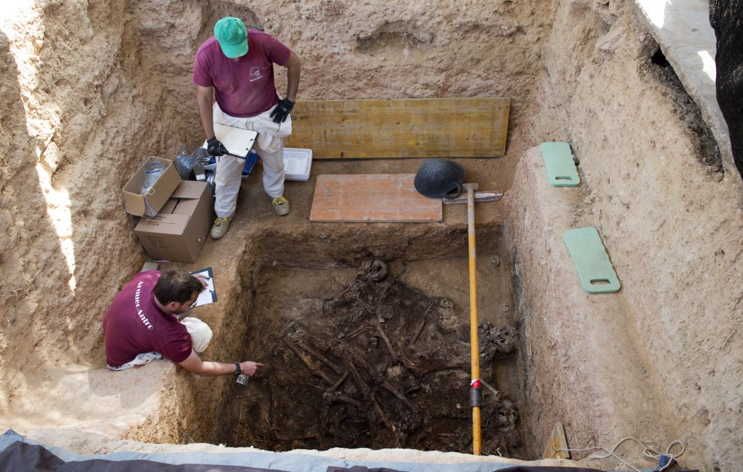 Trabajos de la Diputación de Valencia en las fosas del cementerio de Paterna Trabajos de la Diputación de Valencia en las fosas del cementerio de Paterna