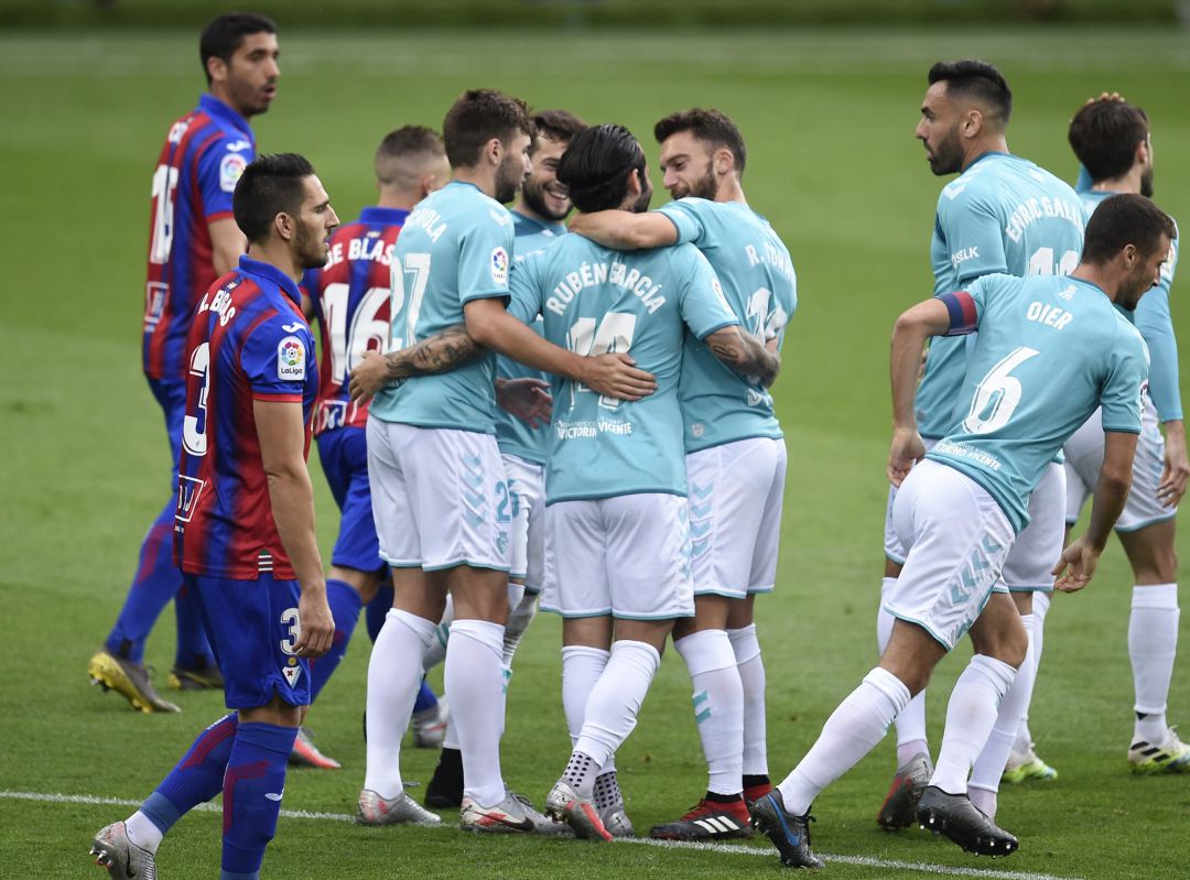 Osasuna celebrando el gol de Rubén García Osasuna celebrando el gol de Rubén García