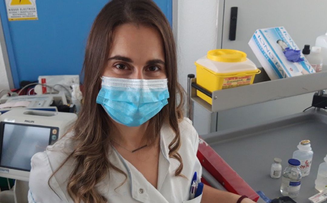 Sanitaria trabajando Sanitaria trabajando