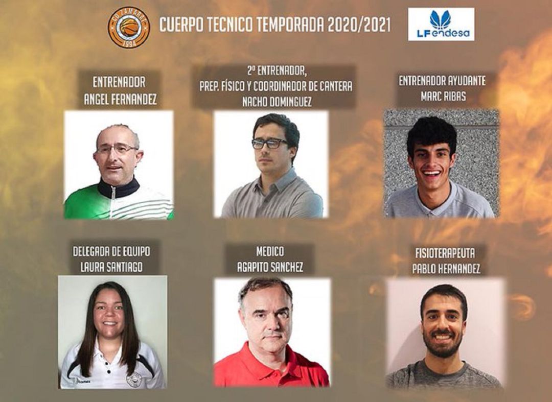 Cuerpo técnico del equipo al completo Cuerpo técnico del equipo al completo