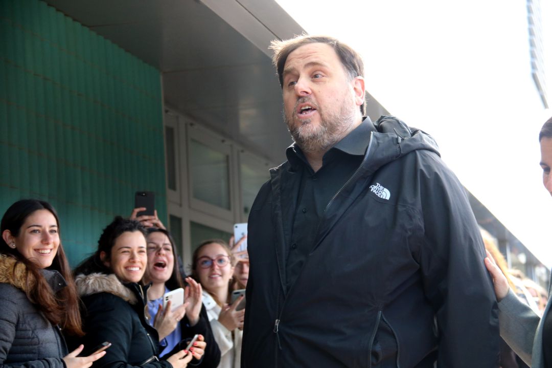 Oriol Junqueras en el campus universitario de Manresa el pasado 3 de marzo Oriol Junqueras en el campus universitario de Manresa el pasado 3 de marzo