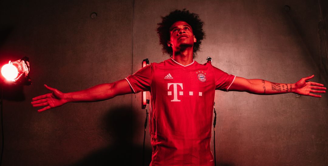 Leroy Sané, con la camiseta del Bayern. Leroy Sané, con la camiseta del Bayern.