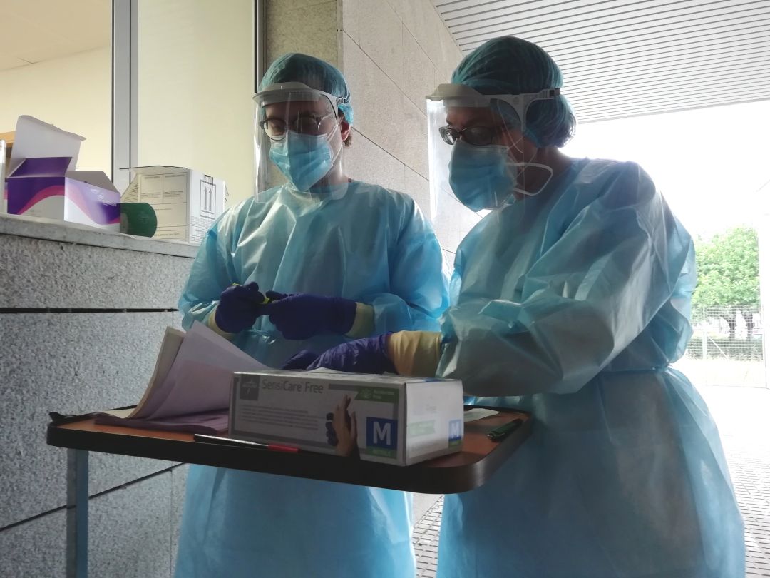 Imágenes de profesionales sanitarios durante la pandemia Imágenes de profesionales sanitarios durante la pandemia