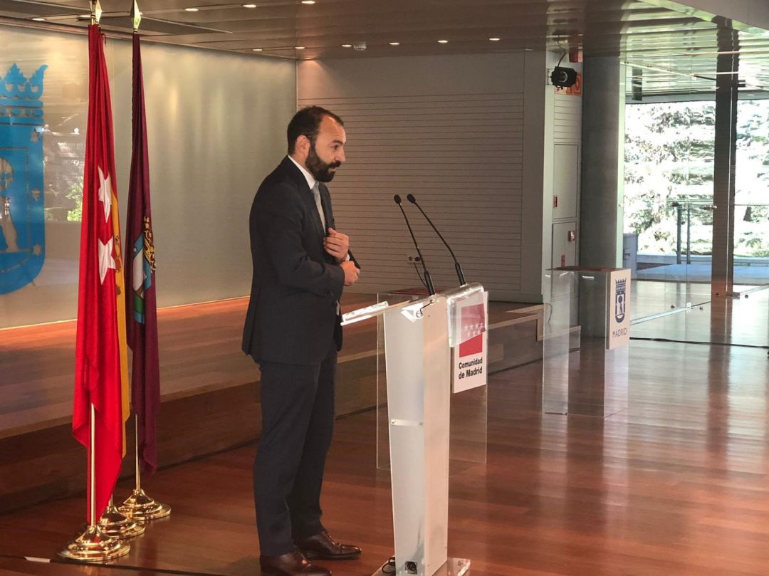 Manuel Giménez, consejero de Economía, Empleo y Competitividad de la Comunidad de Madrid. Manuel Giménez, consejero de Economía, Empleo y Competitividad de la Comunidad de Madrid.