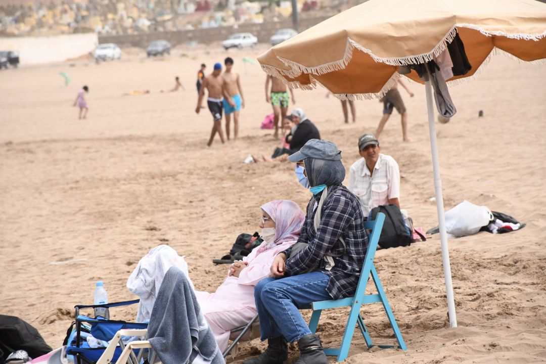 Imagen de una playa de Marruecos Imagen de una playa de Marruecos