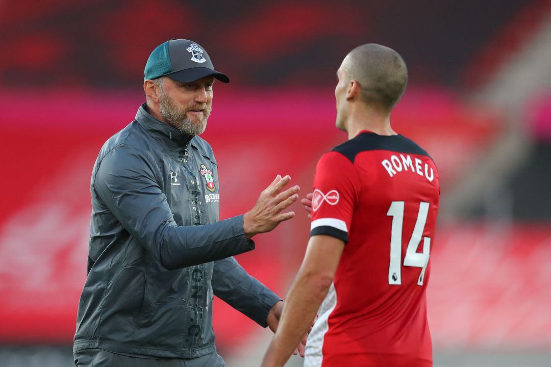 Oriol Romeu y su técnico Oriol Romeu y su técnico