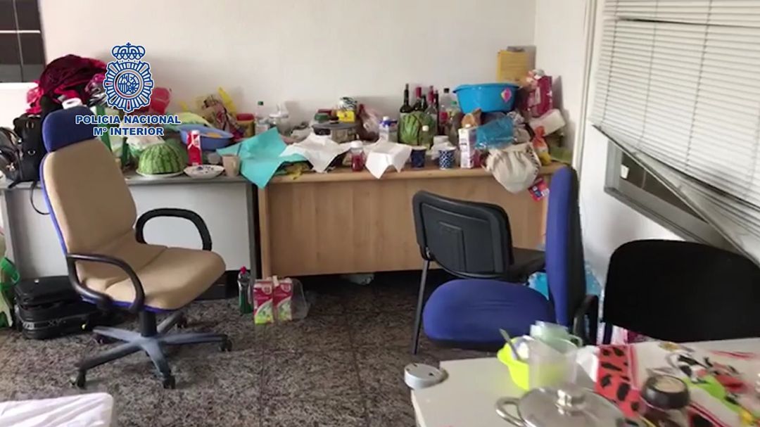 Imagen de las instalaciones en las que vivían los inmigrantes Imagen de las instalaciones en las que vivían los inmigrantes
