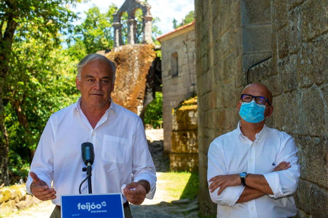 Esteban González Ponse durante un acto del PP en San Pedro de Rocas Esteban González Ponse durante un acto del PP en San Pedro de Rocas
