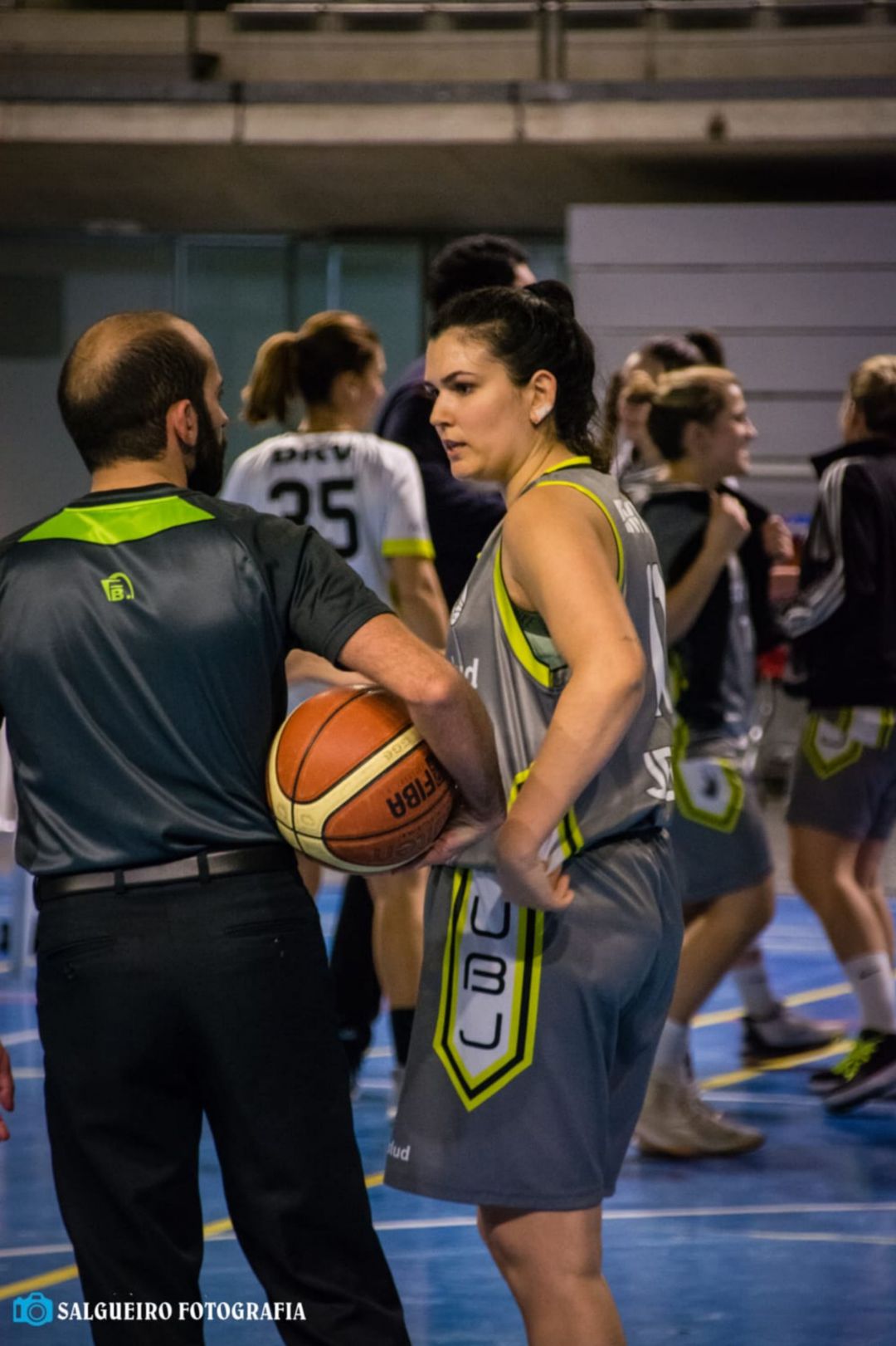 Cristina De La Fe durante un partido esta temporada Cristina De La Fe durante un partido esta temporada