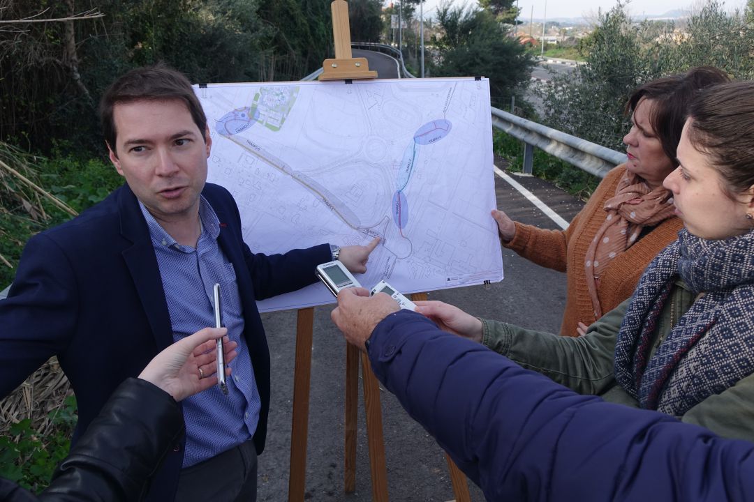 Joan Sanchis en la presentació fa uns mesos del projecte Joan Sanchis en la presentació fa uns mesos del projecte