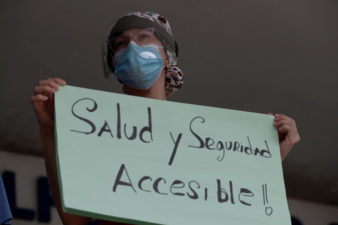 Las reivindicaciones sanitarias continúan. Las reivindicaciones sanitarias continúan.