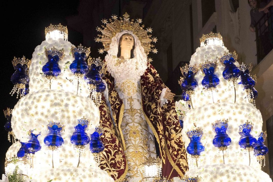 Virgen del Primer Dolor de Mariano Benlliure (Californios). Virgen del Primer Dolor de Mariano Benlliure (Californios).