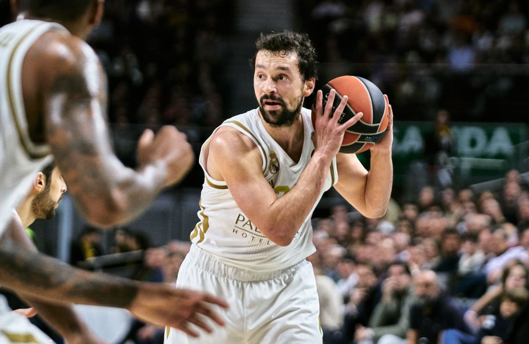 Sergio Llull, en un partido con el Real Madrid. Sergio Llull, en un partido con el Real Madrid.