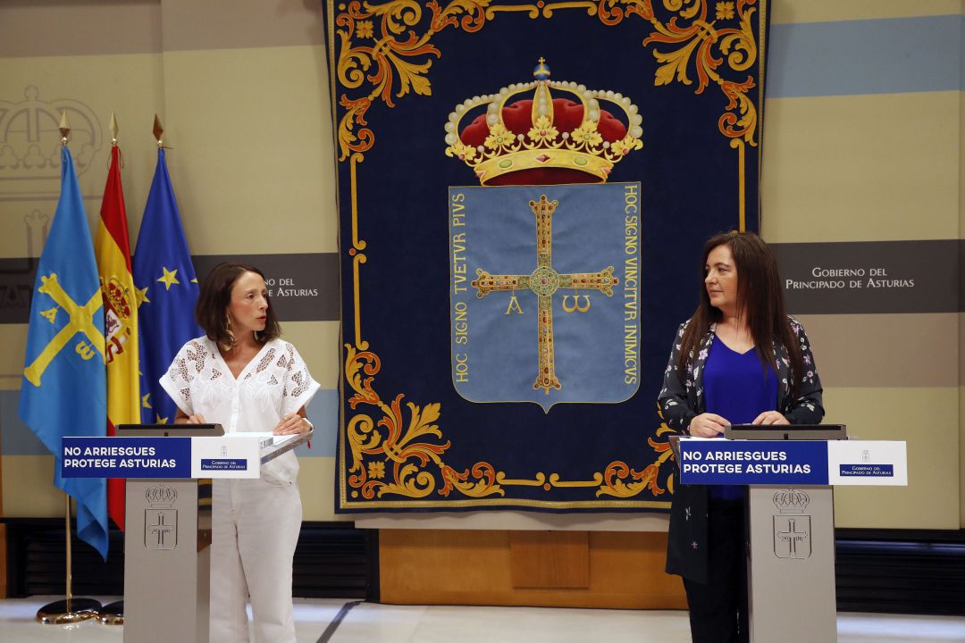 Melania Álvarez ha comparecido tras el Consejo de Gobierno junto a la directora del Instituto Asturiano de la Mujer, Nuria Valera Melania Álvarez ha comparecido tras el Consejo de Gobierno junto a la directora del Instituto Asturiano de la Mujer, Nuria Valera