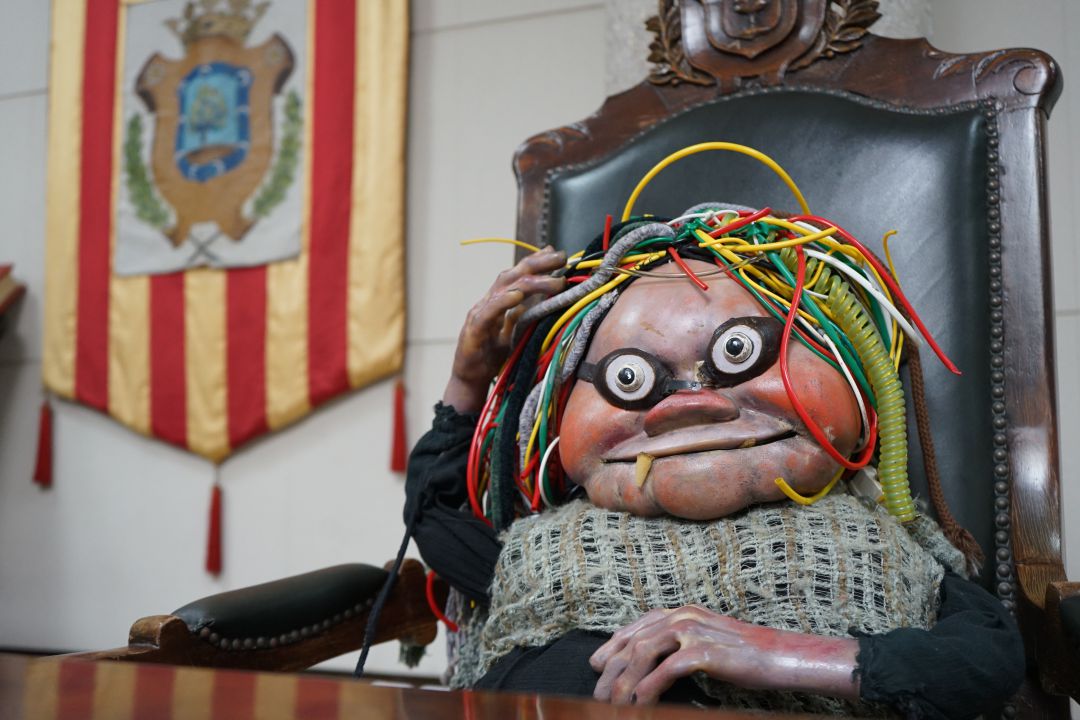 La 'Bruja Avería', alcaldessa momentànea d'Albaida La 'Bruja Avería', alcaldessa momentànea d'Albaida