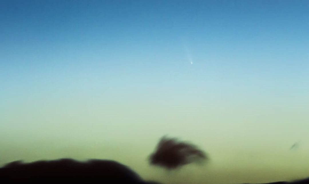 Imagen del cometa Neowise captada desde Lanzarote. Imagen del cometa Neowise captada desde Lanzarote.