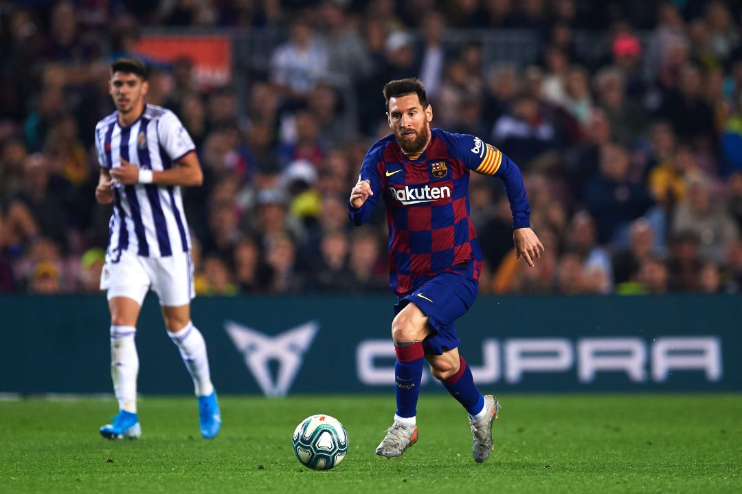 Leo Messi en el partido de la primera vuelta Leo Messi en el partido de la primera vuelta