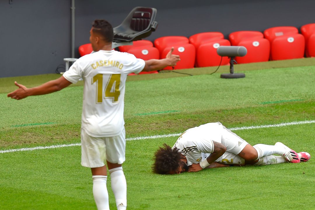Marcelo, lesionado Marcelo, lesionado