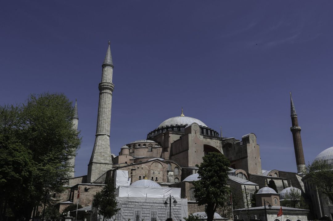 Vista del museo de Santa Sofía, en Estambul. Vista del museo de Santa Sofía, en Estambul.