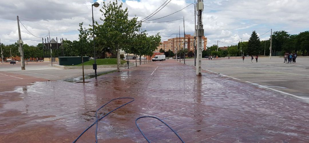 Imagen del enclave en el que se instalara un autocine en Getafe Imagen del enclave en el que se instalara un autocine en Getafe