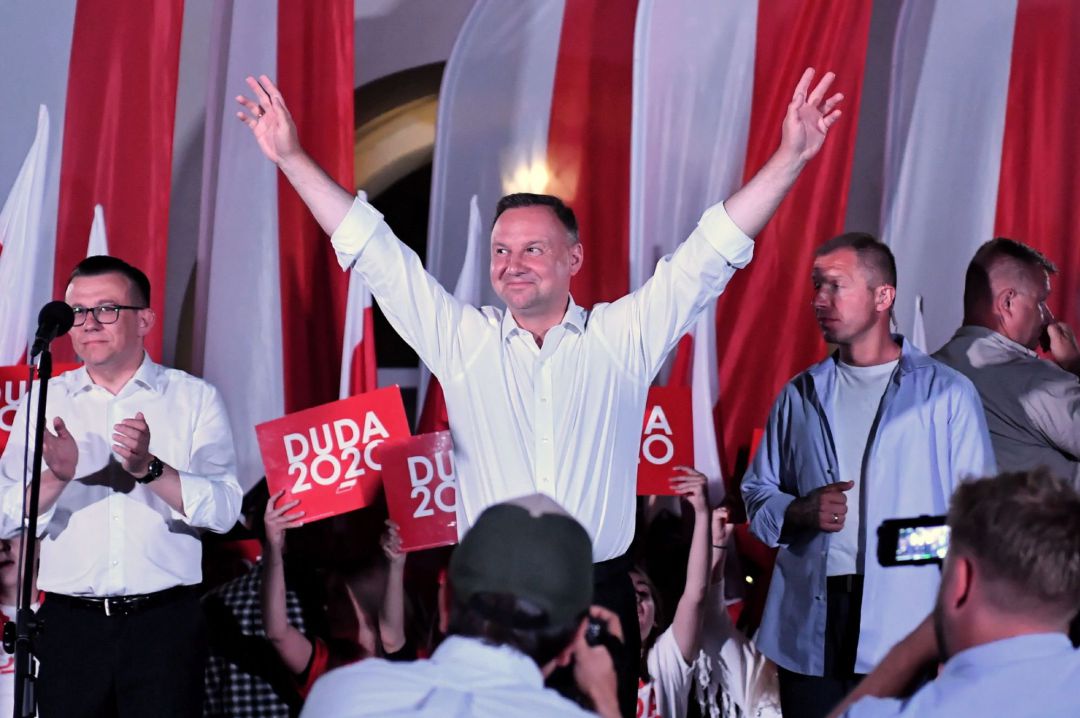 El presidente polaco y candidato al presidente del principal partido, Andrzej Duda El presidente polaco y candidato al presidente del principal partido, Andrzej Duda
