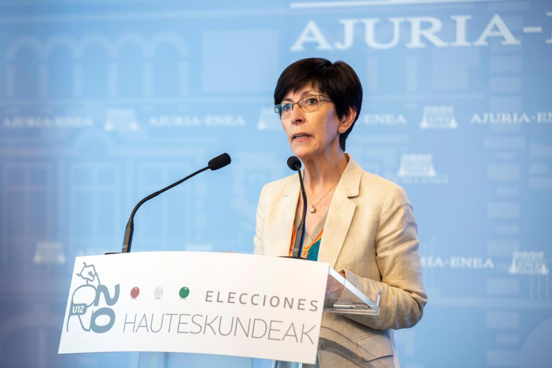 La consejera de Seguridad, Estefanía Beltrán de Heredia, informa del proceso electoral y explican cómo se difunden los resultados y índices de participación e incidencias, este sábado, en Vitoria La consejera de Seguridad, Estefanía Beltrán de Heredia, informa del proceso electoral y explican cómo se difunden los resultados y índices de participación e incidencias, este sábado, en Vitoria