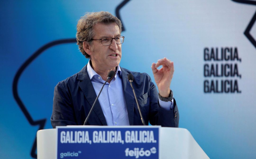 El presidente de la Xunta y candidato a la reelección, Alberto Núñez Feijóo, ha cerrado este viernes la campaña electoral con un mitin en A Coruña. El presidente de la Xunta y candidato a la reelección, Alberto Núñez Feijóo, ha cerrado este viernes la campaña electoral con un mitin en A Coruña.