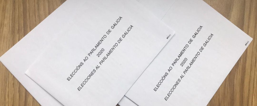 Elecciones al Parlamento de Galicia 2020,sobres, votos Elecciones al Parlamento de Galicia 2020,sobres, votos