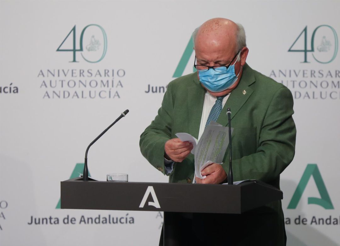Imagen de Archivo del consejero andaluz de Salud, Jesús Aguirre Imagen de Archivo del consejero andaluz de Salud, Jesús Aguirre