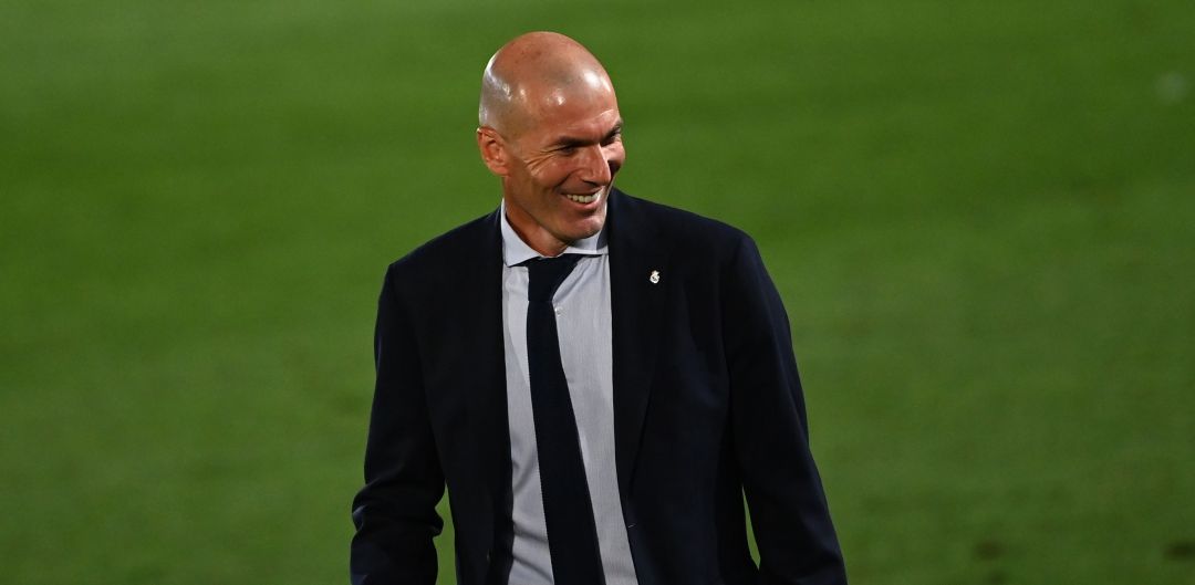 Zidane celebra el título de Liga Zidane celebra el título de Liga