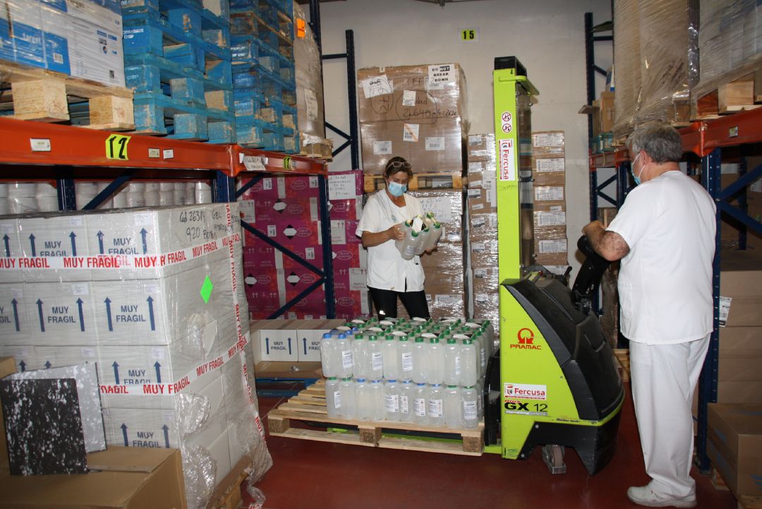 Cuenca recibe una nueva partida con artículos de protección frente a la infección por coronavirus. Cuenca recibe una nueva partida con artículos de protección frente a la infección por coronavirus.