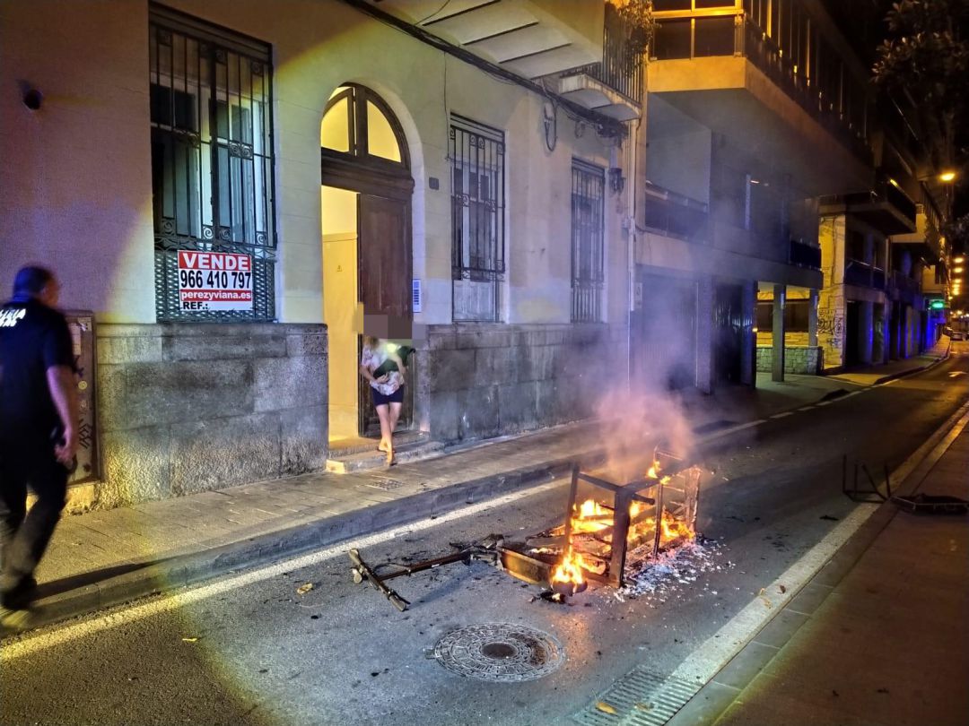 Incendio en una casa de Virgen del Socorro Incendio en una casa de Virgen del Socorro