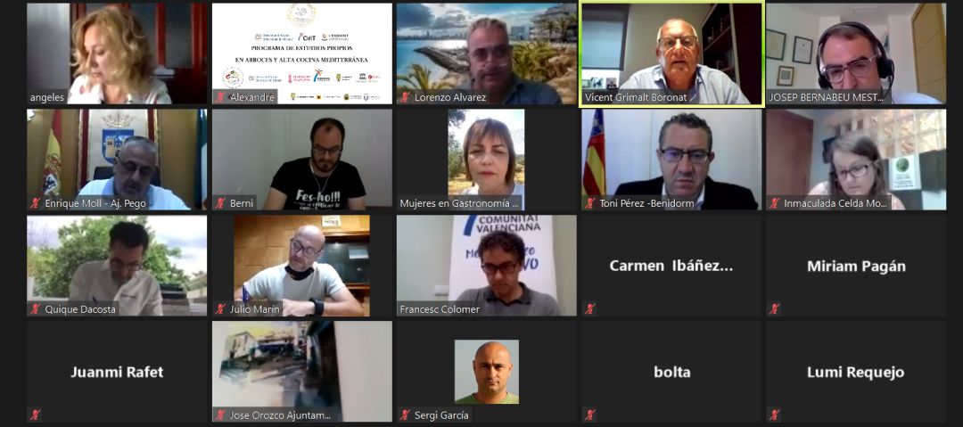 Presentación telemática del III Máster de Arroces y Alta Cocina Mediterránea. Presentación telemática del III Máster de Arroces y Alta Cocina Mediterránea.