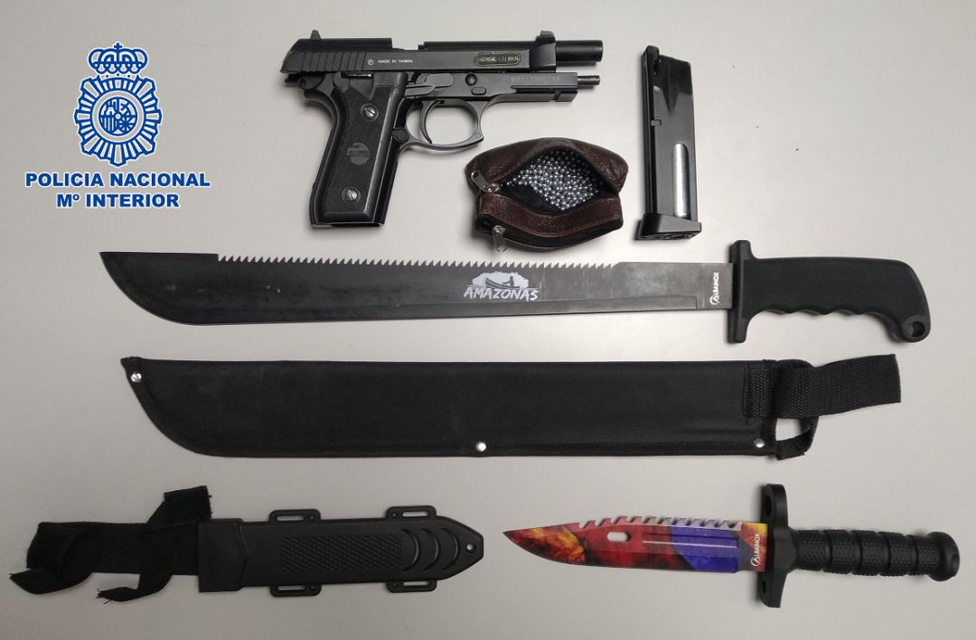 Armas intervenidas en Torrejón de Ardoz Armas intervenidas en Torrejón de Ardoz