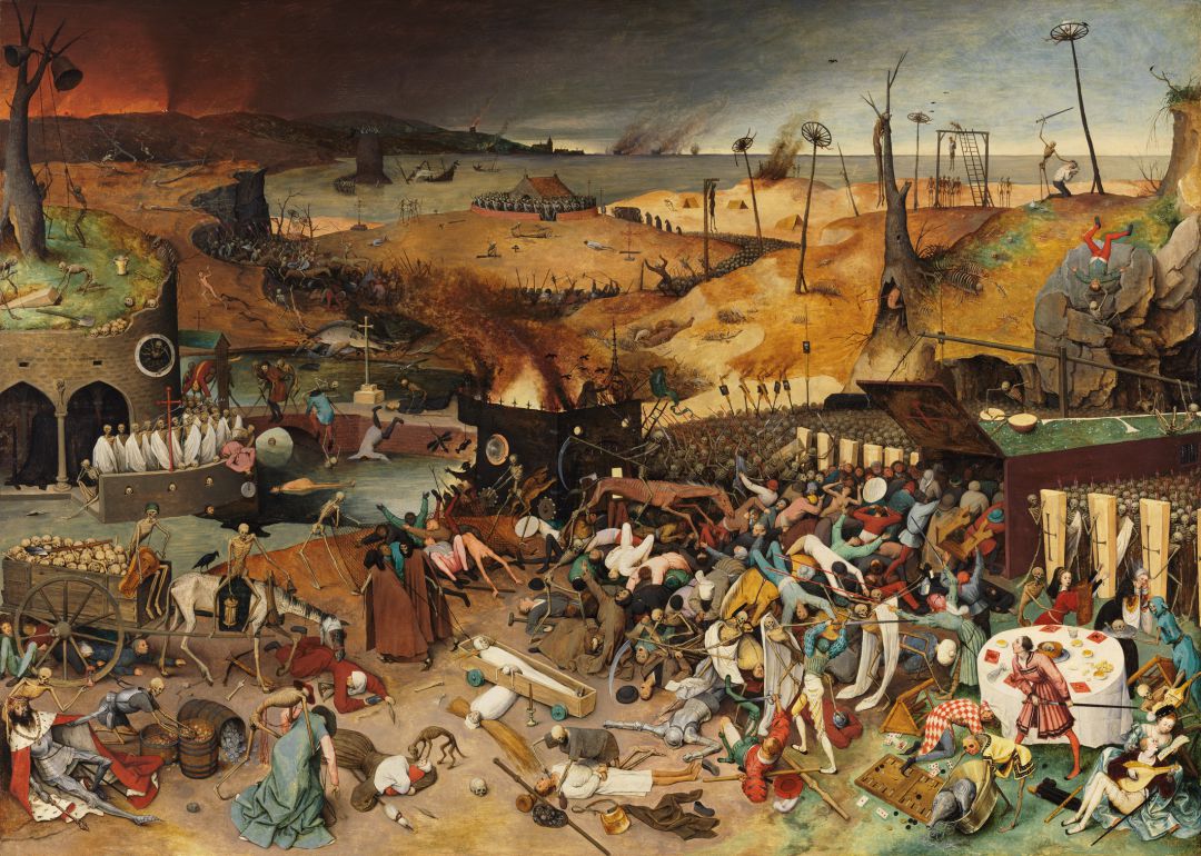 Este óleo de Pieter Brueghel el Viejo es testimonio de la honda huella que epidemias y guerras dejaron en la conciencia de los europeos. Hacia 1562. Museo del Prado. Este óleo de Pieter Brueghel el Viejo es testimonio de la honda huella que epidemias y guerras dejaron en la conciencia de los europeos. Hacia 1562. Museo del Prado.