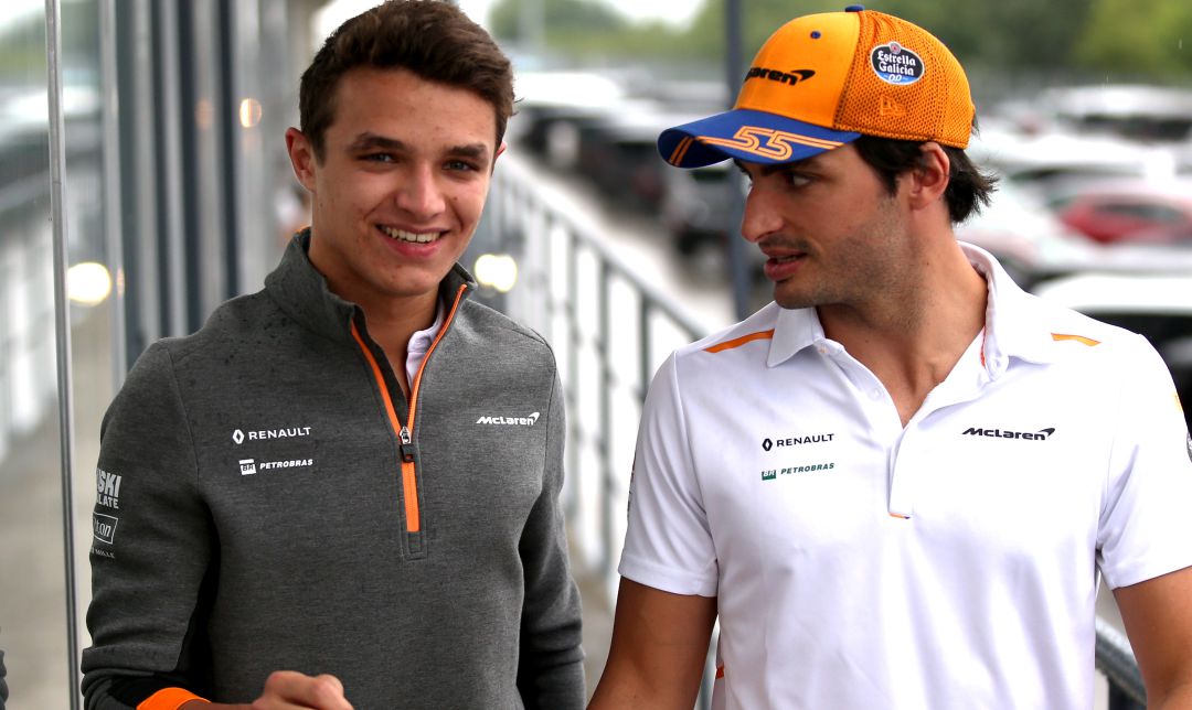 Lando Norris y Carlos Sainz. Lando Norris y Carlos Sainz.