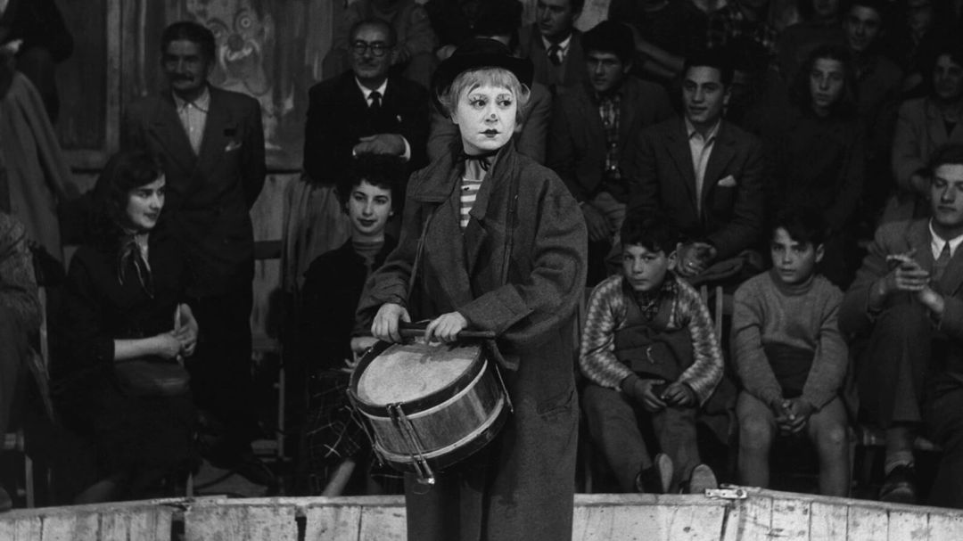 Fotograma de La strada de Fellini Fotograma de La strada de Fellini