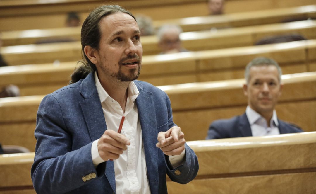El vicepresidente segundo del Gobierno y Ministro de Derechos Sociales y Agenda 2030, Pablo Iglesias. El vicepresidente segundo del Gobierno y Ministro de Derechos Sociales y Agenda 2030, Pablo Iglesias.