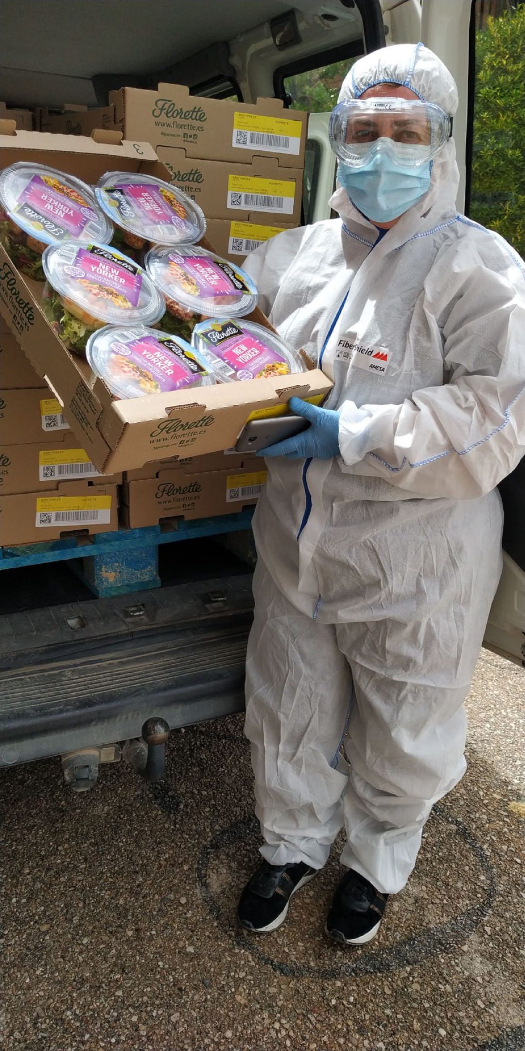 Recogida de ensaladas de la empresa Florette en Iniesta Recogida de ensaladas de la empresa Florette en Iniesta
