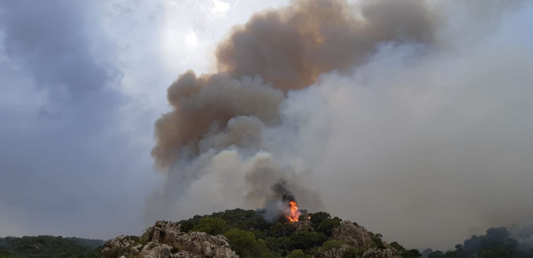 Fuego en Quesada, aunque ya se ha dado por controlado el Incendio Forestal en la zona Fuego en Quesada, aunque ya se ha dado por controlado el Incendio Forestal en la zona