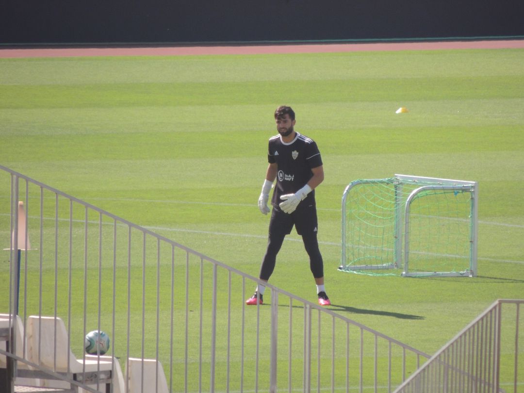 Antonio Sivera en el entrenamiento de este miércoles. Antonio Sivera en el entrenamiento de este miércoles.