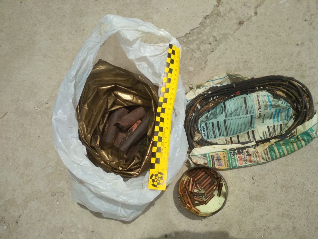 Dinamita encontrada en Escamilla Dinamita encontrada en Escamilla