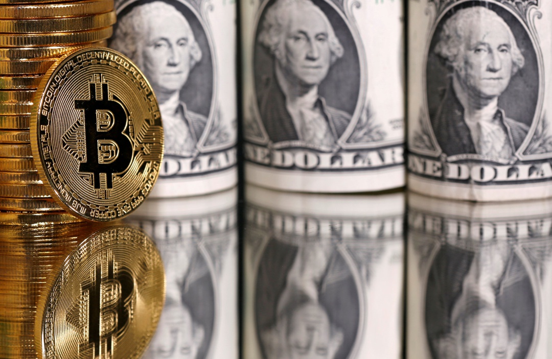 Representación física de un bitcoin Representación física de un bitcoin