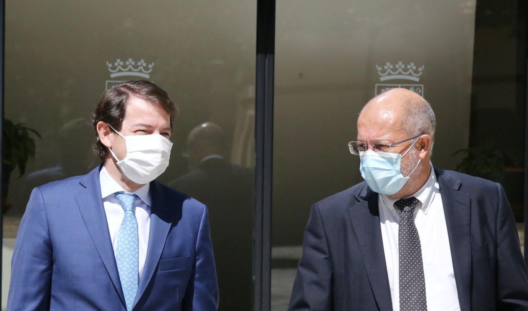 El presidente de la Junta de Castilla y León, Alfonso Fernández Mañueco, y el vicepresidente, Francisco Igea El presidente de la Junta de Castilla y León, Alfonso Fernández Mañueco, y el vicepresidente, Francisco Igea